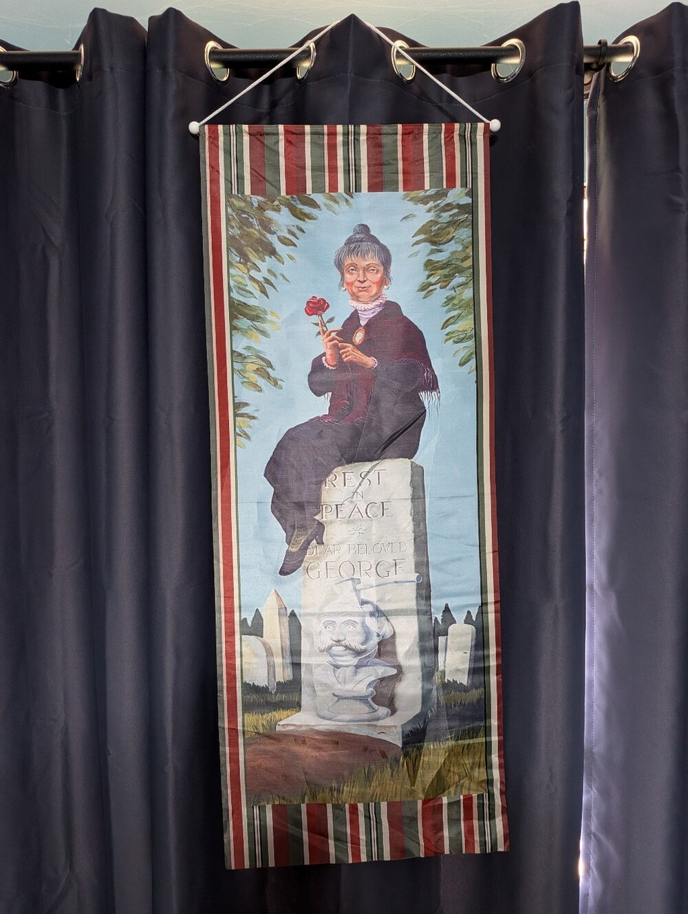 Haunted Mansion Constance Hatchaway Stretching Portrait Hanging Banner